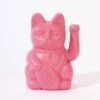 Pink Waving Lucky Cat