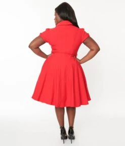 Plus Size Lady In Red Monroe Swing Dress -New Dress Store plus size lady in red monroe swing dress 490214