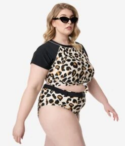 Plus Size Leopard Print Belted Swim Bottom 10 Plus Size Leopard Print Belted Swim Bottom -New Dress Store plus size leopard print belted swim bottom 145754