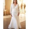 Cinderella Divine Plus Size White Mermaid Bridal Gown