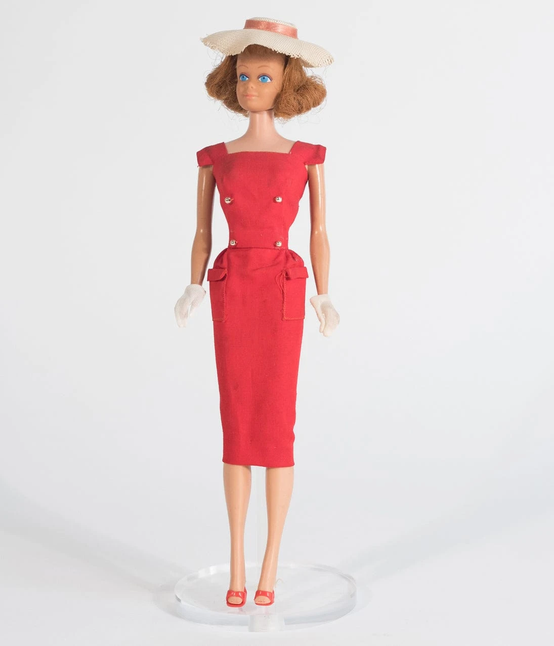 Preorder - Barbie X Unique Vintage Red Sheath Sensation Wiggle Dress 2 Preorder - Barbie X Unique Vintage Red Sheath Sensation Wiggle Dress - Image 2