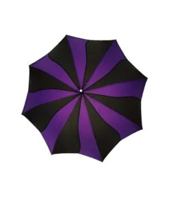 Purple & Black Striped Umbrella -New Dress Store purple black striped umbrella 295415