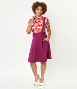 Purple Pinafore Flare Skirt -New Dress Store purple pinafore flare skirt 518267