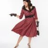 Red & Black Plaid Rakeel Swing Dress