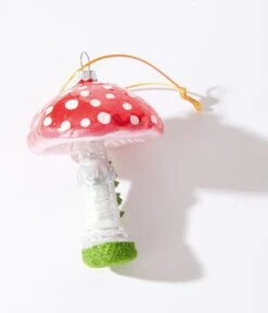 Red Magical Mushroom Glass Ornament -New Dress Store red magical mushroom glass ornament 756054