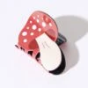 Red Mushroom Hair Claw