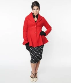 Red Skirted Blazer -New Dress Store red skirted blazer 935525