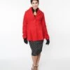 Red Skirted Blazer