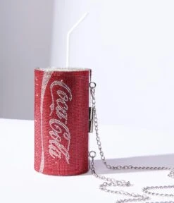 Red Swarovski Crystal Coca-Cola Bag