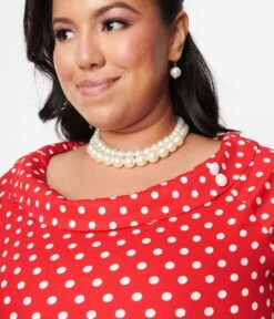 Red & White Polka Dot Dolly Swing Dress 5 Red & White Polka Dot Dolly Swing Dress -New Dress Store red white polka dot dolly swing dress 642420