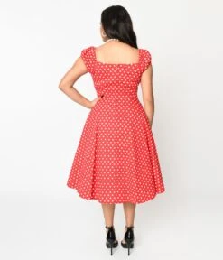 Red & White Polka Dot Sweet Spot Swing Dress 5 Red & White Polka Dot Sweet Spot Swing Dress -New Dress Store red white polka dot sweet spot swing dress 530481