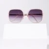 Retro Light Pink Square Sunglasses