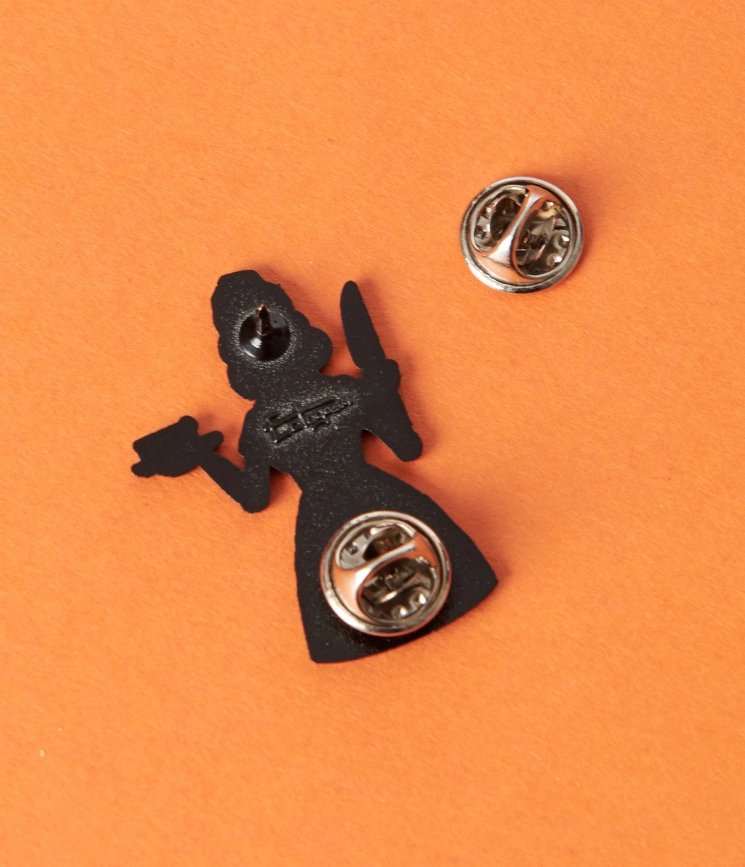 Retro Skeleton Waitress Enamel Pin 2 Retro Skeleton Waitress Enamel Pin - Image 2