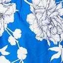 Royal Blue & White Floral Puff Sleeve Flare Dress 6 Royal Blue & White Floral Puff Sleeve Flare Dress - Image 6