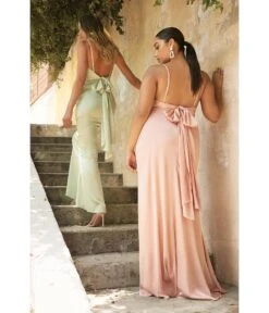 Cinderella Divine Sage Cowl Neck Satin Bridesmaid Dress 5 Cinderella Divine Sage Cowl Neck Satin Bridesmaid Dress -New Dress Store sage cowl neck satin bridesmaid dress 711240