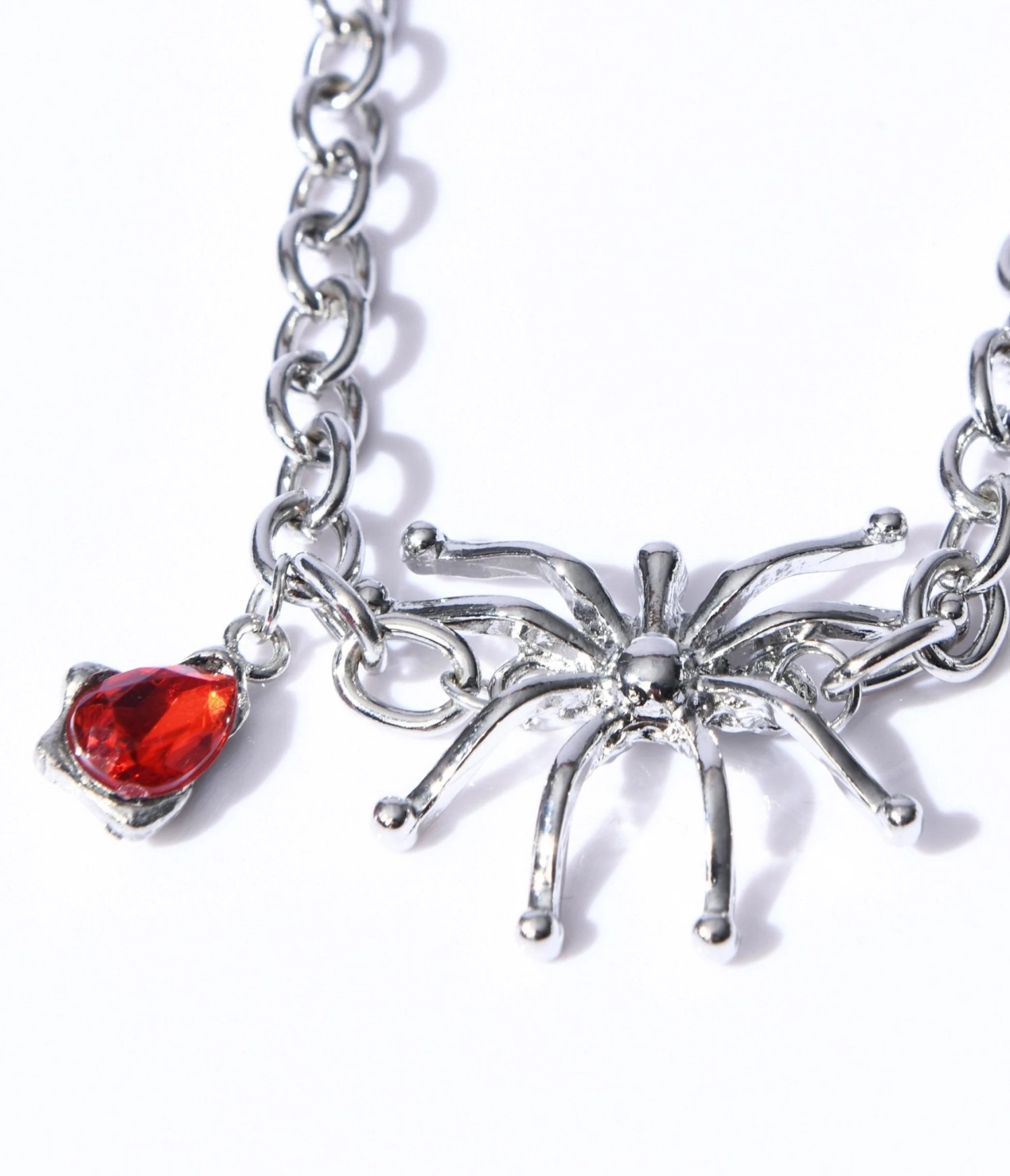 Silver Spider Pendant Necklace 2 Silver Spider Pendant Necklace - Image 2