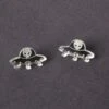 Silver UFO Stud Earrings