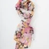 Smak Parlour Black & Multicolor Daisy Long Hair Scarf
