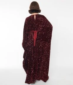 Smak Parlour Burgundy Sequin Batwing Caftan 6 Smak Parlour Burgundy Sequin Batwing Caftan -New Dress Store smak parlour burgundy sequin batwing caftan 135293