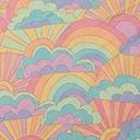 Smak Parlour Happy Groovy Rainbows Long Hair Scarf 4 Smak Parlour Happy Groovy Rainbows Long Hair Scarf - Image 4
