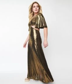 Smak Parlour Metallic Gold Knit Maxi Dress 8 Smak Parlour Metallic Gold Knit Maxi Dress -New Dress Store smak parlour metallic gold knit maxi dress 418225