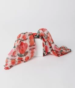 Smak Parlour Orange & Red Tulips Long Hair Scarf 8 Smak Parlour Orange & Red Tulips Long Hair Scarf -New Dress Store smak parlour orange red tulips long hair scarf 519226