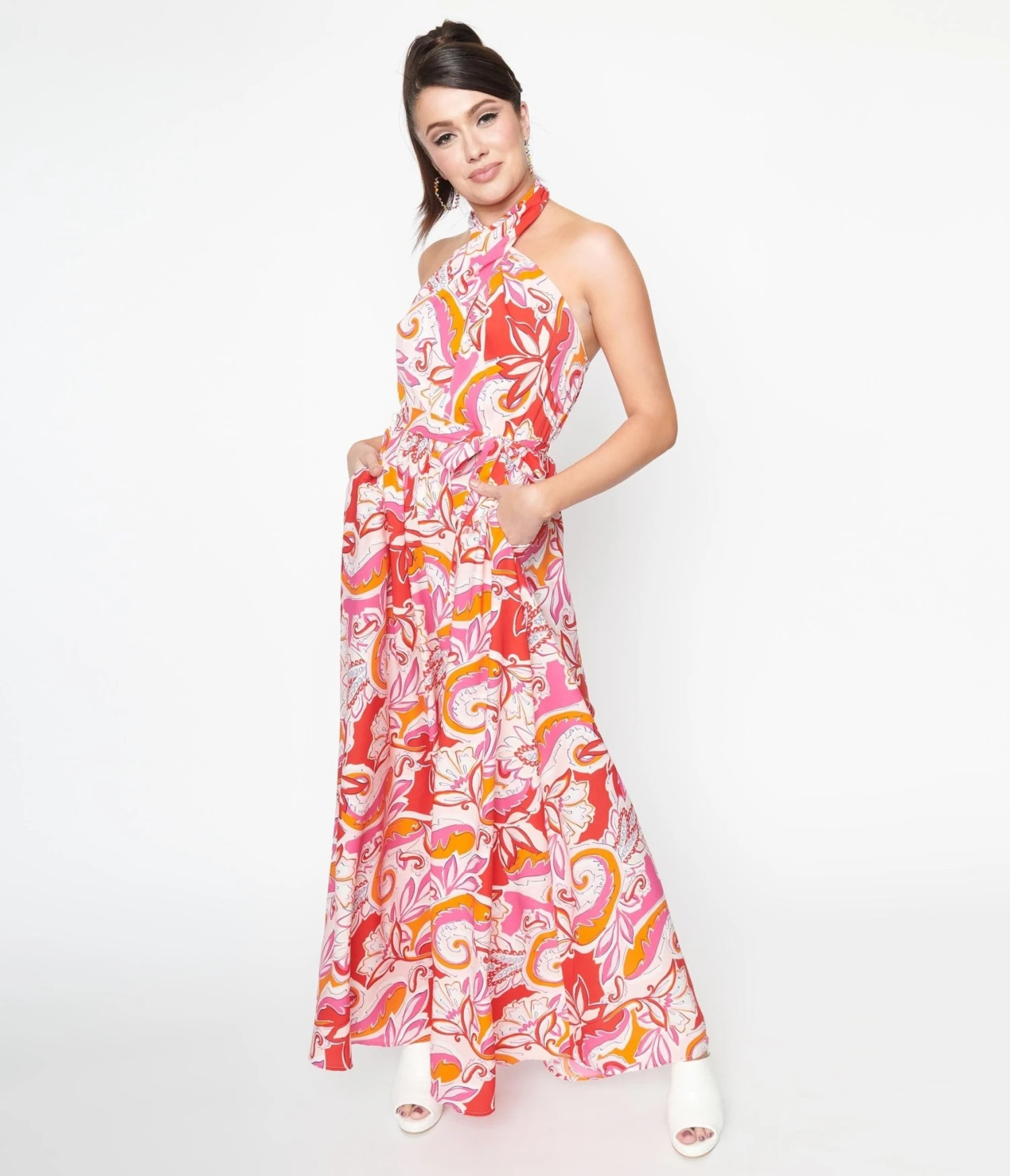Smak Parlour Pink & Red Floral Budding Romance Maxi Dress 5 Smak Parlour Pink & Red Floral Budding Romance Maxi Dress - Image 5