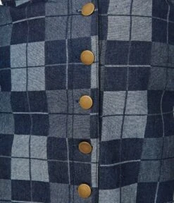 Smak Parlour Plus Size Dark Denim Check Suspender Skirt -New Dress Store smak parlour plus size dark denim check suspender skirt 141642