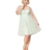 Smak Parlour Plus Size Mint Tulle & Babydoll Dress