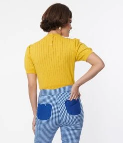 Smak Parlour Yellow Tulip Embroidered Sweater -New Dress Store smak parlour yellow tulip embroidered sweater 425692