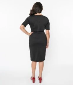 Soot Black Wiggle Dress -New Dress Store soot black wiggle dress 829077