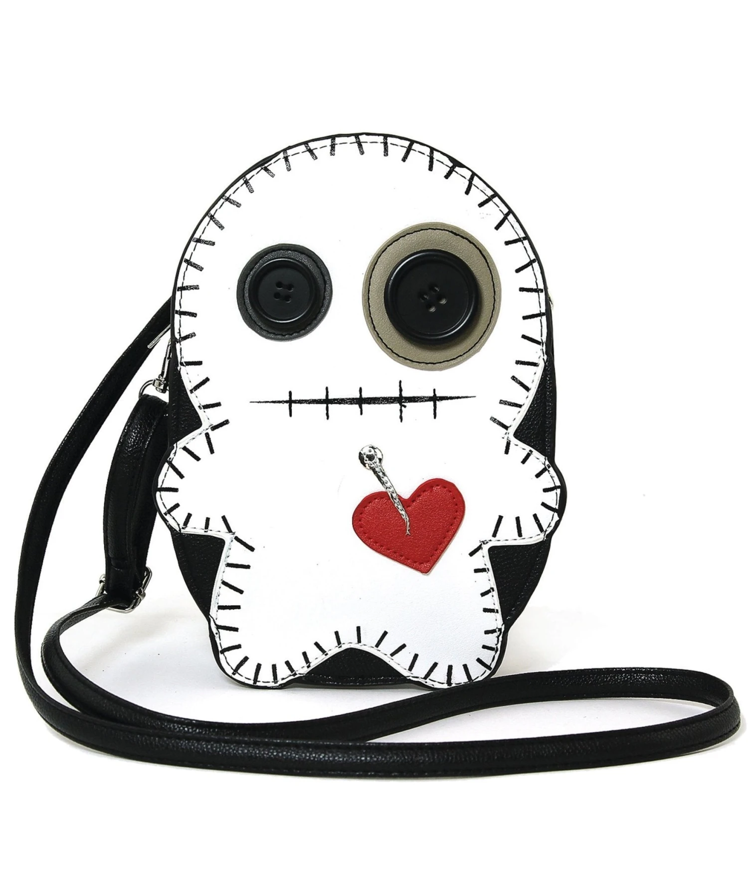 Stitched Voodoo Doll Crossbody Bag 1 Stitched Voodoo Doll Crossbody Bag