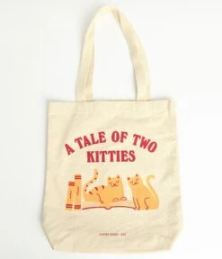 Tale Of Two Kitties Canvas Tote Bag