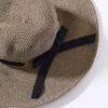 Tan & Black Ribbon Sun Hat