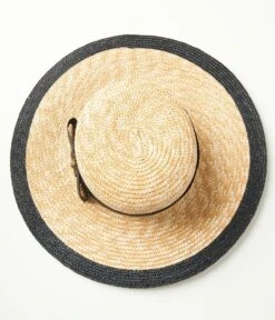 Tan Straw Black Ladybug Bow Sun Hat -New Dress Store tan straw black ladybug bow sun hat 955755