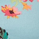 Teal & Multicolor Floral Swing Dress 4 Teal & Multicolor Floral Swing Dress - Image 4