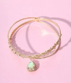 Teardrop Crystal Choker -New Dress Store teardrop crystal choker 362229