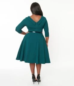 The Pretty Dress Company Forest Green Grace Fit & Flare Dress 5 The Pretty Dress Company Forest Green Grace Fit & Flare Dress -New Dress Store the pretty dress company forest green grace fit flare dress 155551