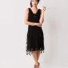 Unique Vintage 1920s Black Hemingway Flapper Dress