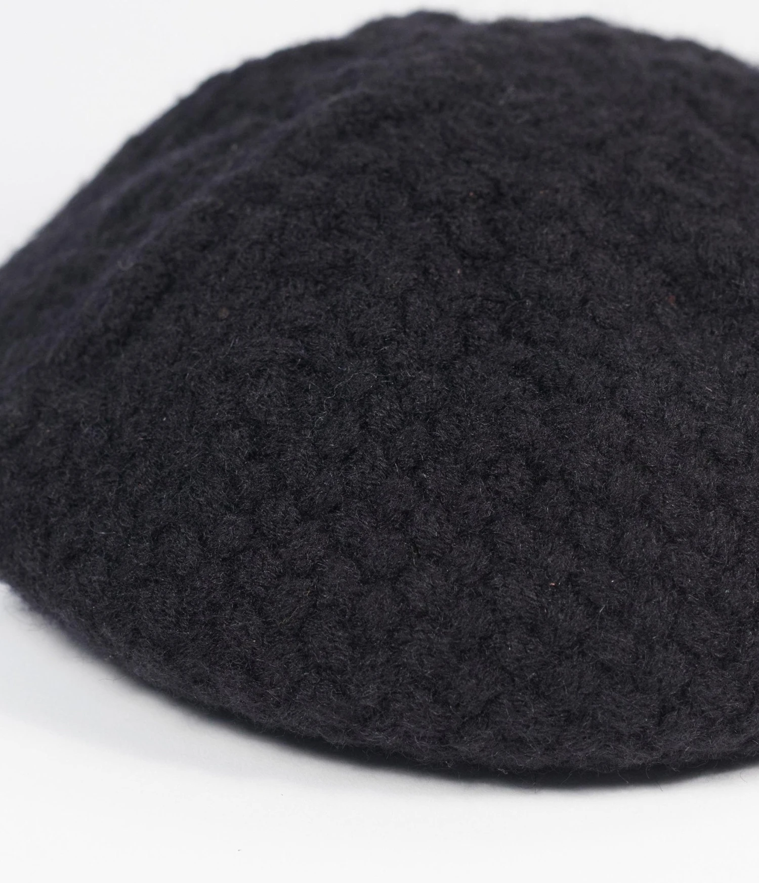 Unique Vintage Black Basketweave Adieu Beret 3 Unique Vintage Black Basketweave Adieu Beret - Image 3