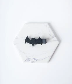 Unique Vintage Black Bat Barrette