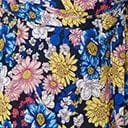 Unique Vintage Black & Blue Floral Wrap Maxi Dress 6 Unique Vintage Black & Blue Floral Wrap Maxi Dress - Image 6