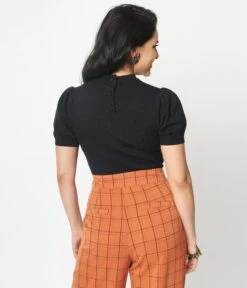 Unique Vintage Black Halloween Fair Isle Paige Sweater -New Dress Store unique vintage black halloween fair isle paige sweater 305331