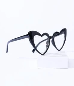 Unique Vintage Black Heart Glasses -New Dress Store unique vintage black heart glasses 952443