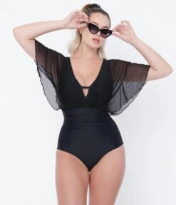 Unique Vintage Black Mesh Sleeved Torrey Swimsuit 9 Unique Vintage Black Mesh Sleeved Torrey Swimsuit -New Dress Store unique vintage black mesh sleeved torrey swimsuit 575507