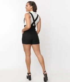 Unique Vintage Black Pinafore Shorts 8 Unique Vintage Black Pinafore Shorts -New Dress Store unique vintage black pinafore shorts 919975