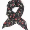 Unique Vintage Black & Red Roses Hair Scarf