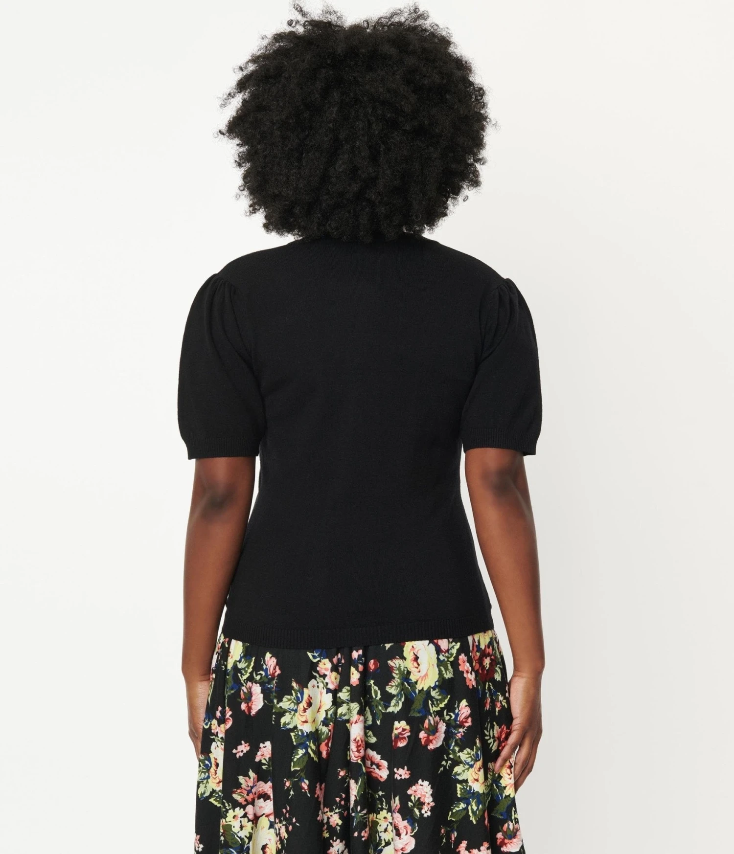 Unique Vintage Black Telluride Cardigan Sweater 2 Unique Vintage Black Telluride Cardigan Sweater - Image 2