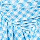 Unique Vintage Blue Gingham Ruffle High Waist Swim Bottom 6 Unique Vintage Blue Gingham Ruffle High Waist Swim Bottom - Image 6