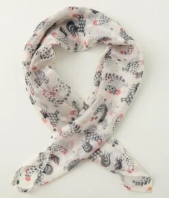 Unique Vintage Chicken Print Hair Scarf